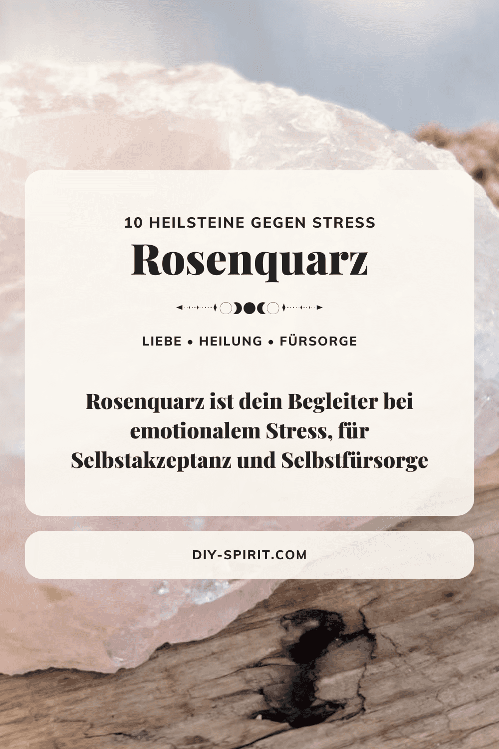 Rosenquarz - Heilstein gegen Stress