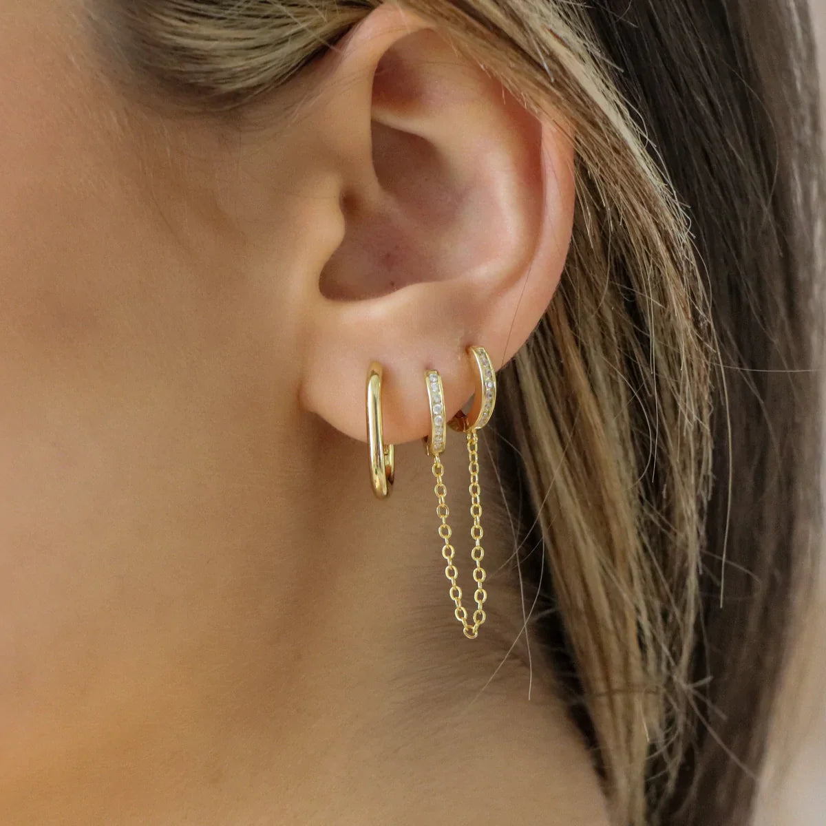 Star and Moon Double Stud Earring – Selene Stone