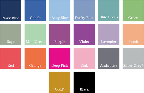 Print Colour Chart – The Dried Petal Company