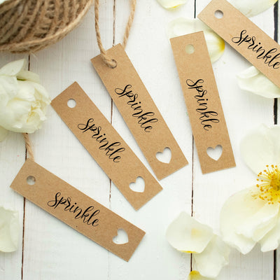 Custom Made Delightful Tags Sprinkle Me Wedding Confetti Favours