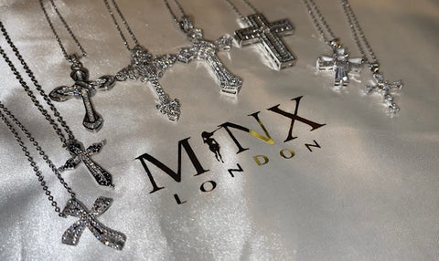 Cross Necklace with Diamonds