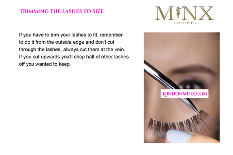page of "how to appy lashes tutorial / instructions"