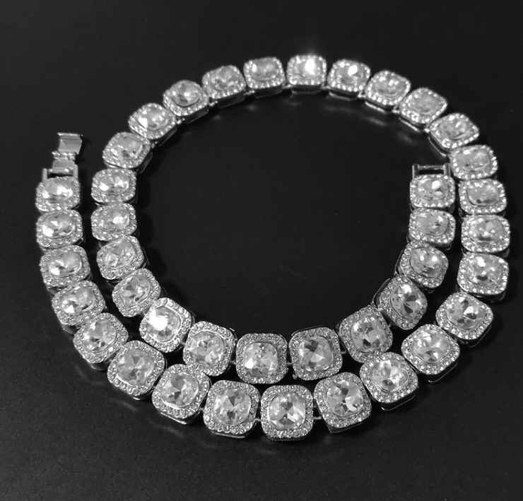 Baguette Chain | Baguette Diamond Chain | Necklaces – Minx London