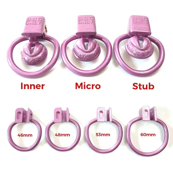 3D Super Small Sissy Vaginal Chastity Cage With 4Rings