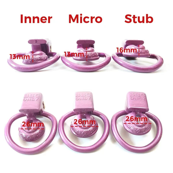 3D Super Small Sissy Vaginal Chastity Cage With 4Rings