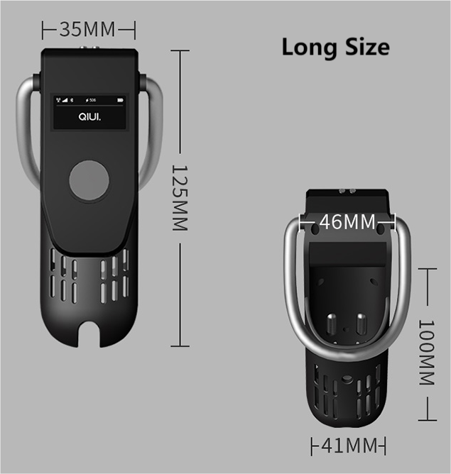 cagink pro cellmate 3 app controlled chastity cage by qiui-size