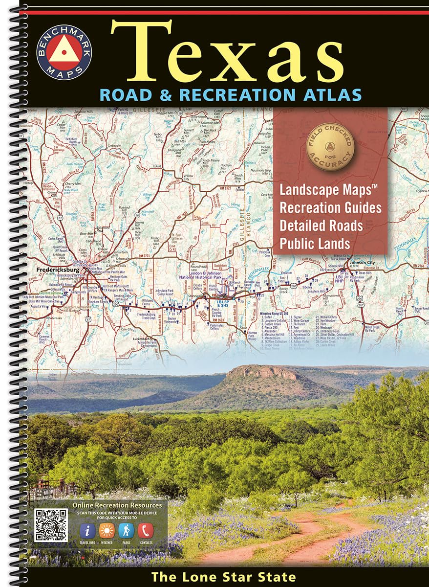 Texas Road & Recreation Atlas - 2nd Edition, 2022 (Benchmark Road & Recreation Atlases)