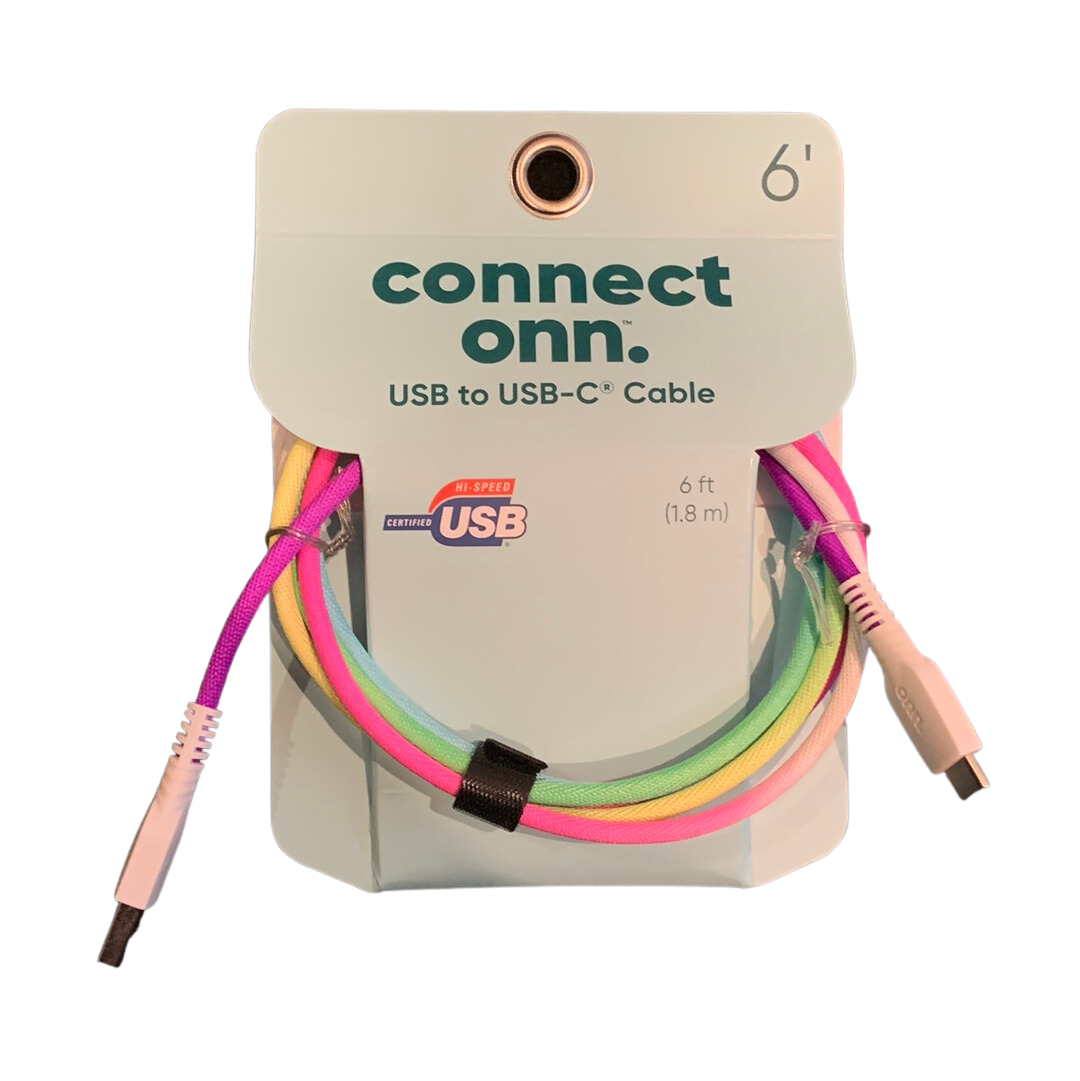 Connect Onn USB to USB-C Cable