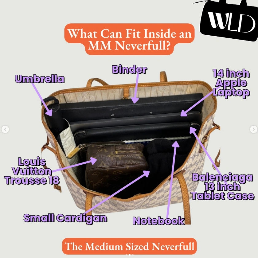 What can fit inside a MM Neverfull tote