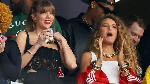 Blake Lively and Taylor Swift at the Super Bowl