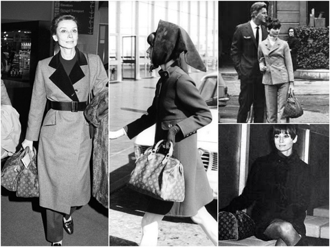 Audrey Hepburn with a Louis Vuitton Speedy
