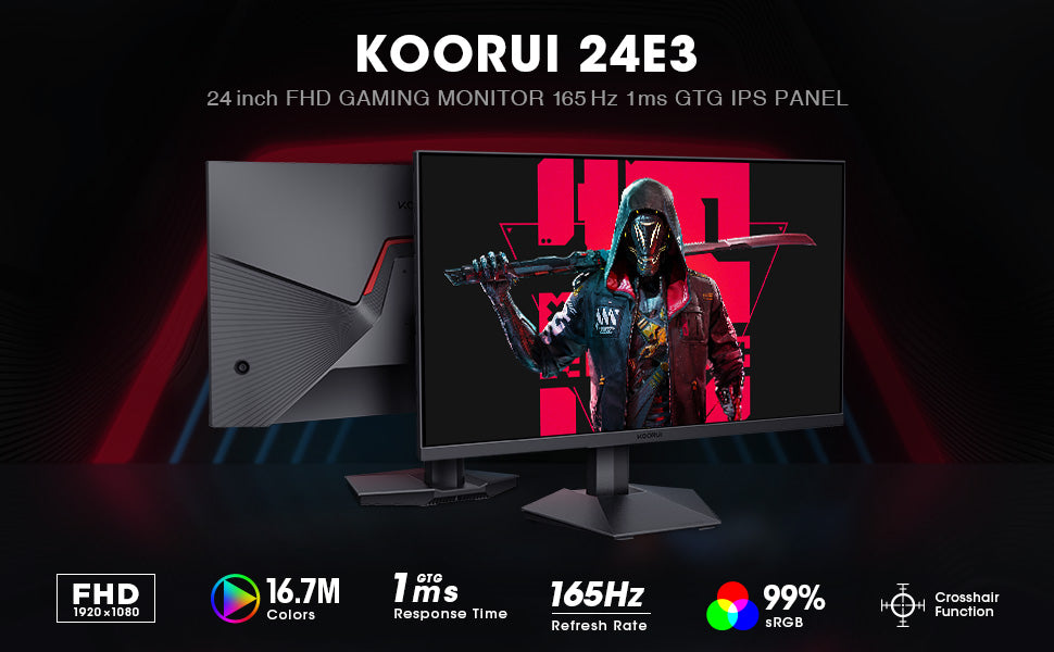 Koorui 24E3 computer monitor features