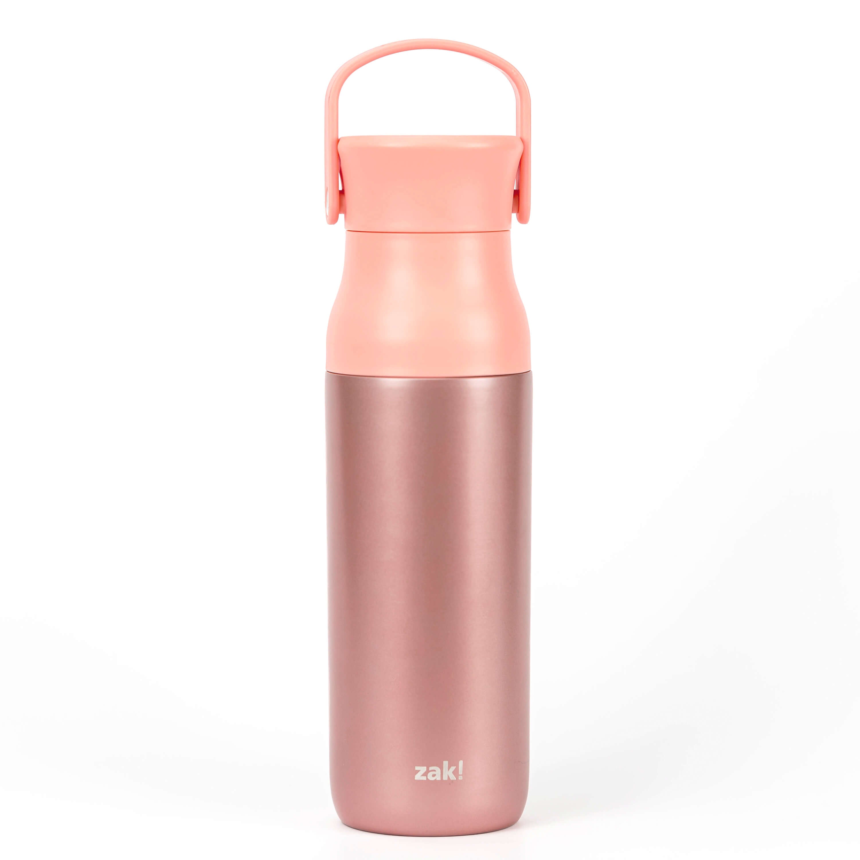 Zak Designs Harmony Water Bottle for Travel or at Home, 32oz Recycled Stainless Steel Is Leak-Proof When Closed and Vacuum Insulated with Straw Lid