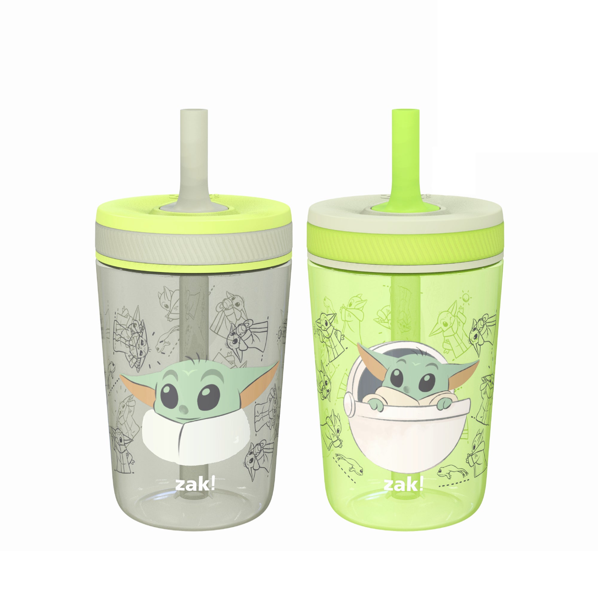 Zak Designs Disney and Pixar 15 Ounce Plastic Tumbler with Lid and Straw, Buzz Lightyear and Friends, 2-Piece Set, Size: 15 fl oz