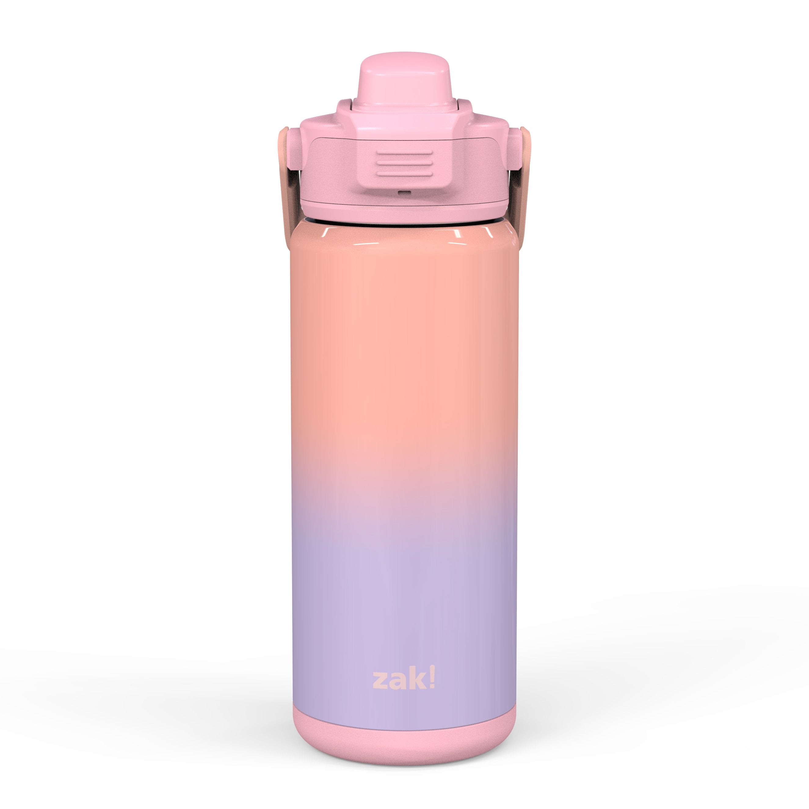 Zak Designs 14oz Stainless Steel Kids' Water Bottle with Antimicrobial Spout 'Spaceships