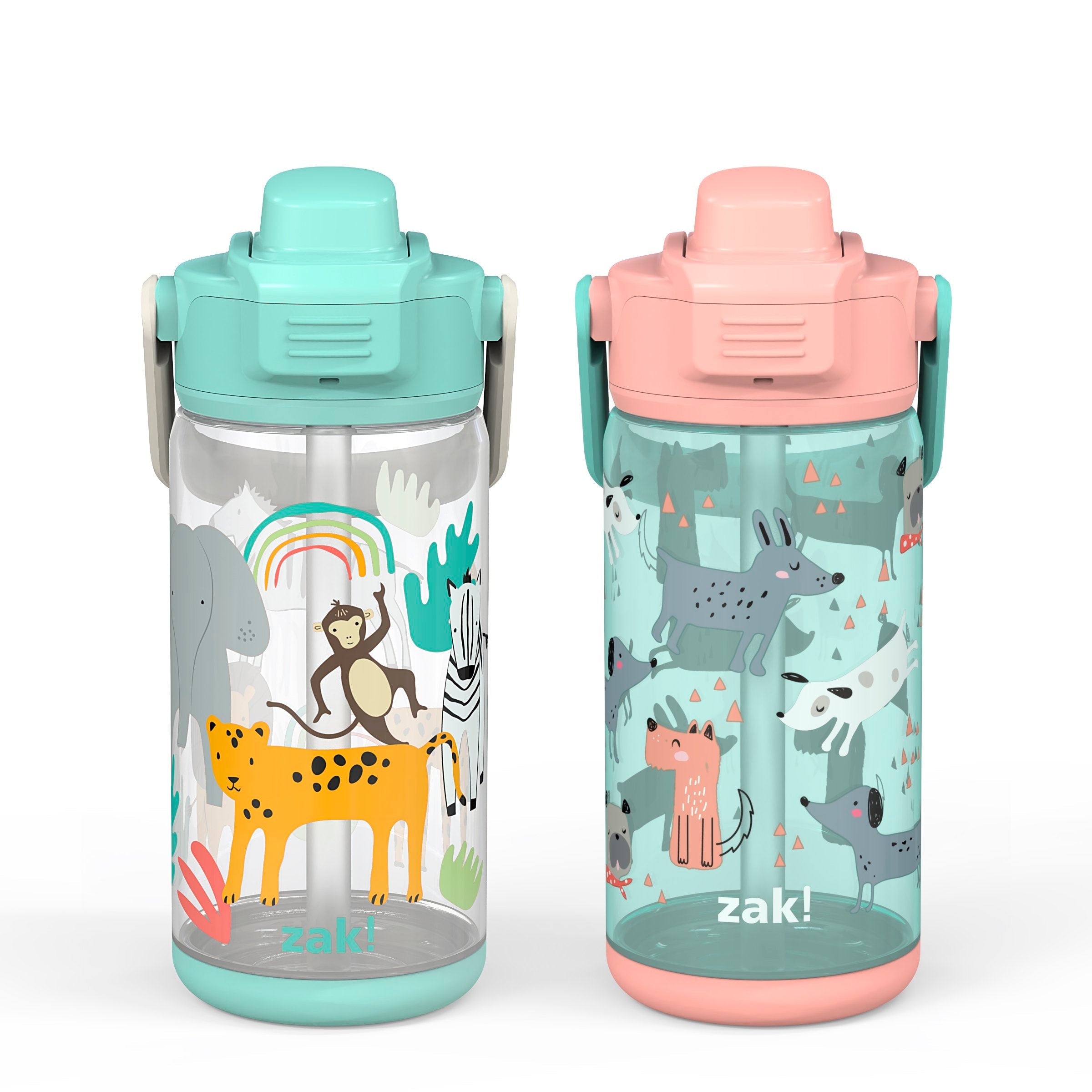 Disney Princess Beacon 2-Piece Kids Water Bottle Set with Covered Spout, 16  Ounces —
