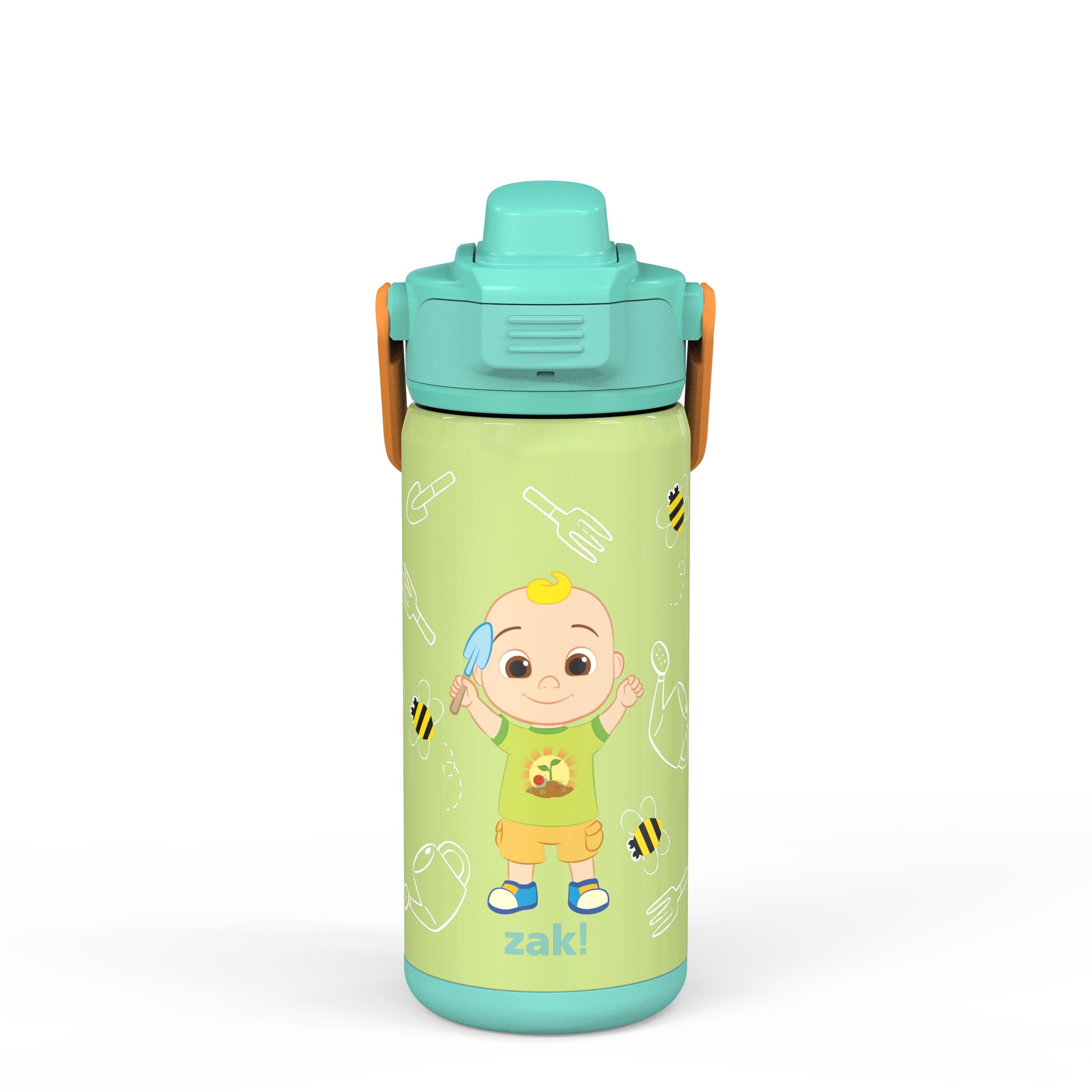 Nickelodeon Baby Shark Kids Water Bottle with Straw and Built in