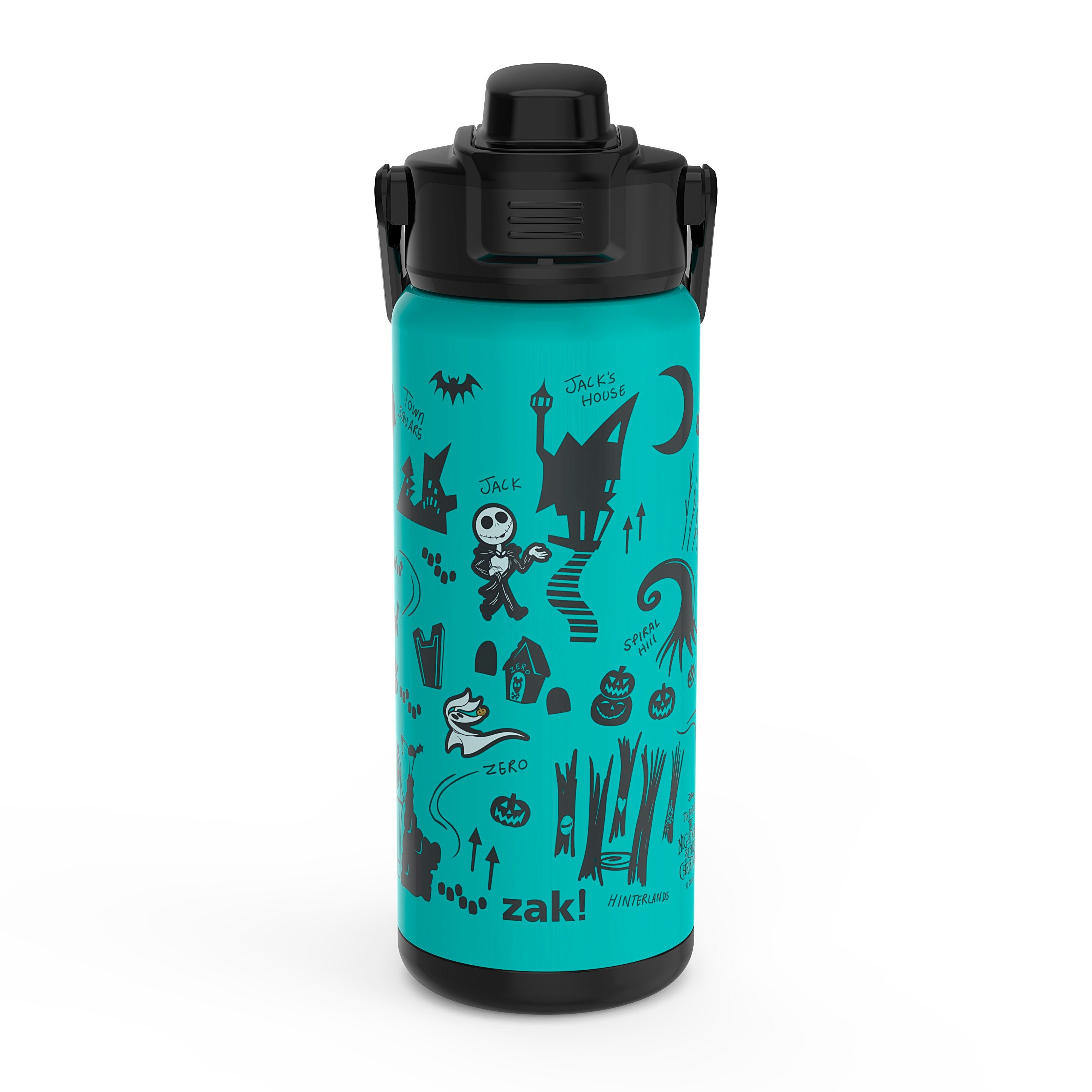 Zak Designs 20oz Stainless Steel Kids' Water Bottle with Antimicrobial Spout 'Star Wars Mandalorian The Child