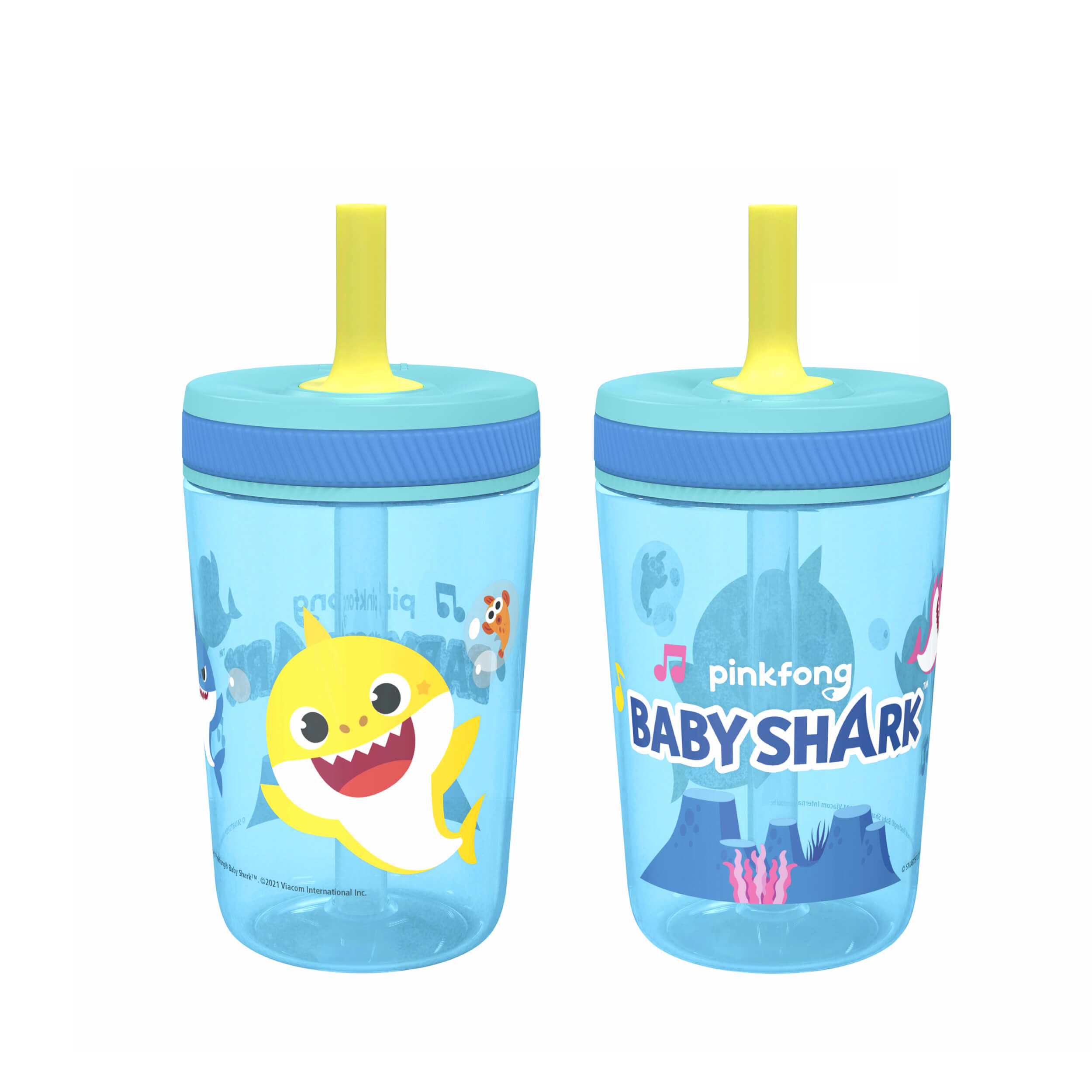 Zak Designs Kelso Toddler Cups For Travel or At Home, 15oz 2-Pack Durable  Plastic Sippy Cups With Leak-Proof Design is Perfect For Kids (Starpower) 