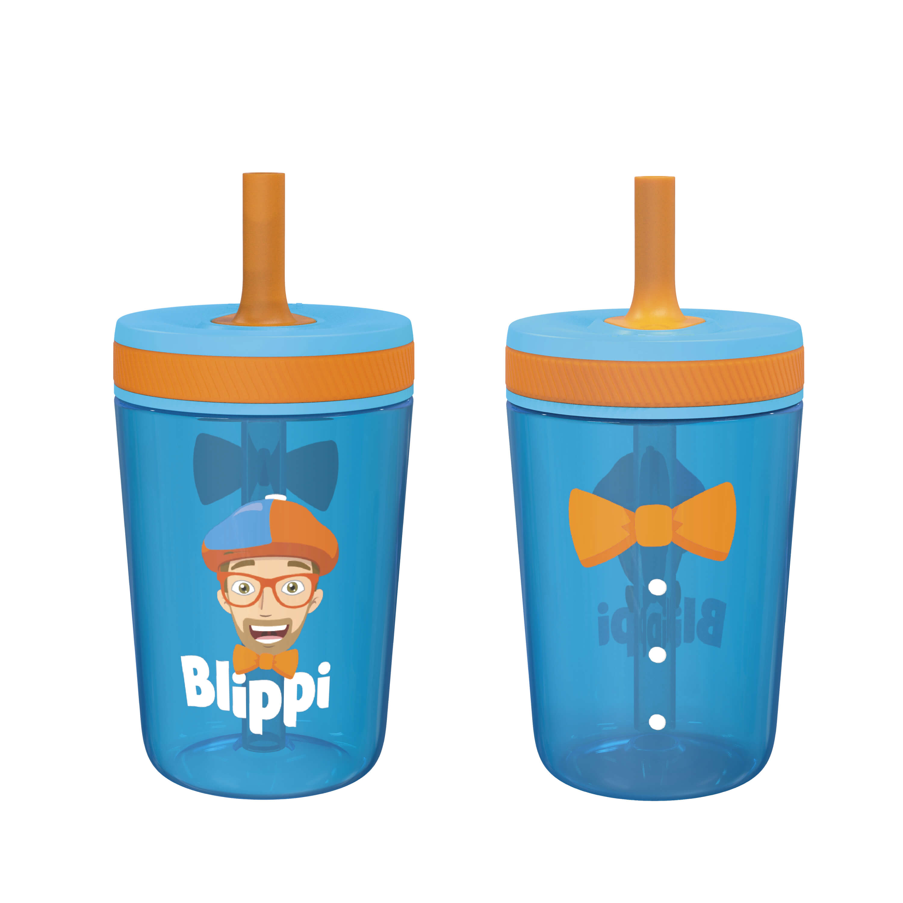 PAW PATROL 2PK Spill Proof Sippy POP-UP STRAW Cups Kids Drink Beverages  Tumbler