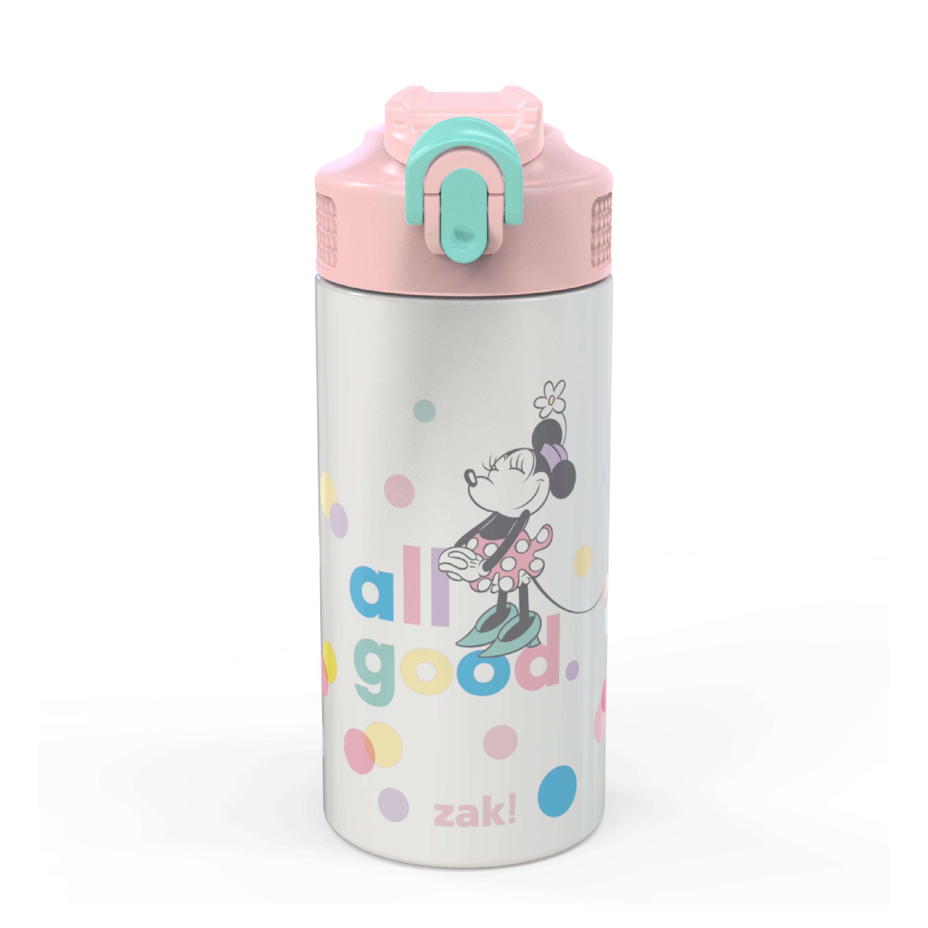 Cactus and Flamingo Kids Leak Proof Water Bottles with Push Button Lid and  Spout - 16 Ounces —