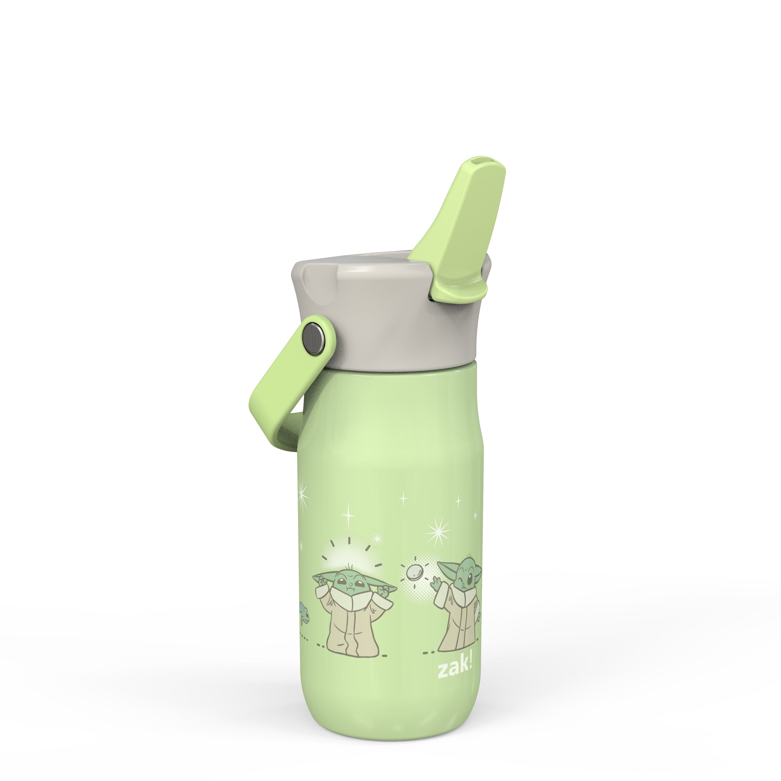 Zak Designs 14oz Recycled Stainless Steel Vacuum Insulated Kids' Water Bottle 'Happy Skies