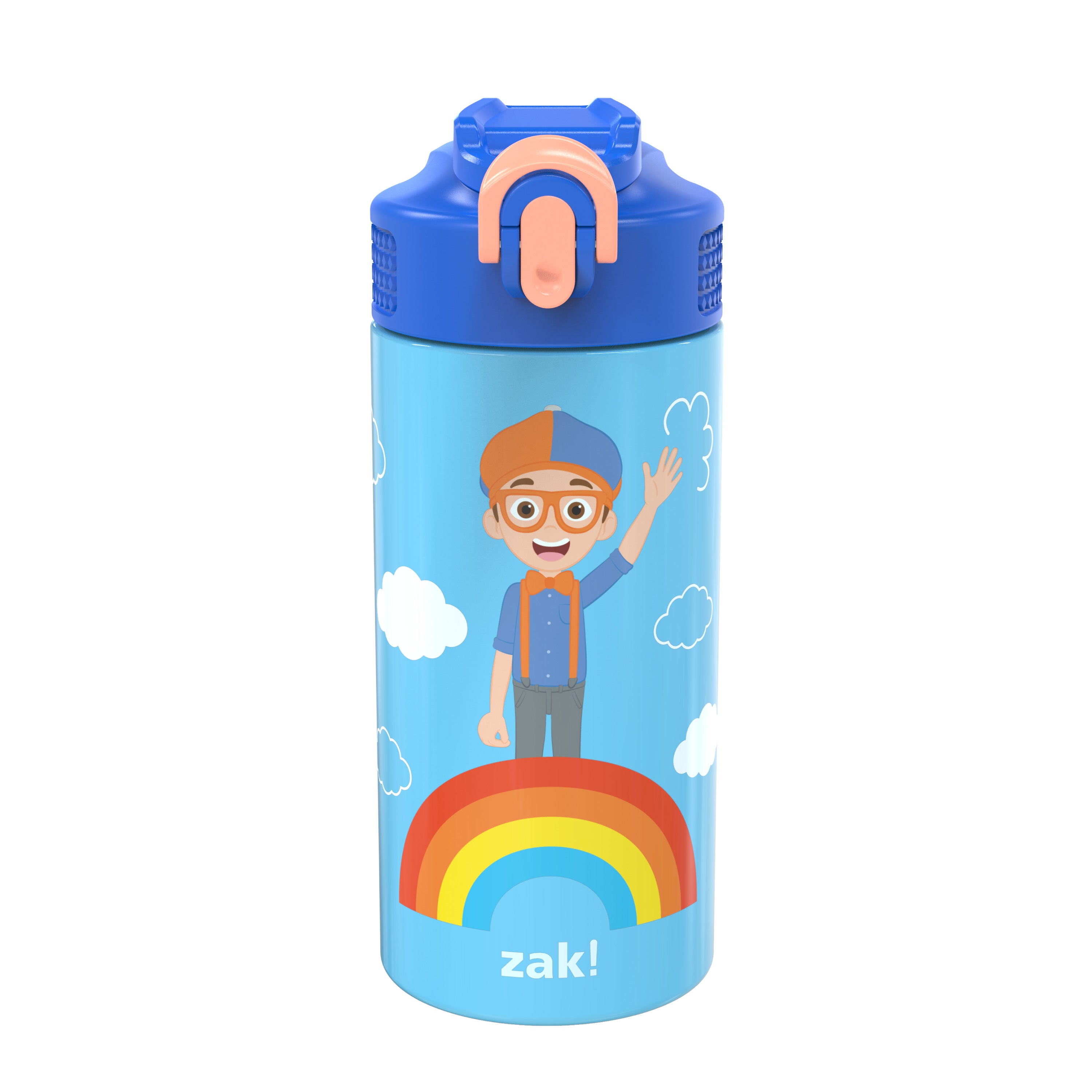 Zak Designs 14 oz Kids Water Bottle Stainless Steel Vacuum Insulated for  Cold Drinks Indoor Outdoor Disney Moana 