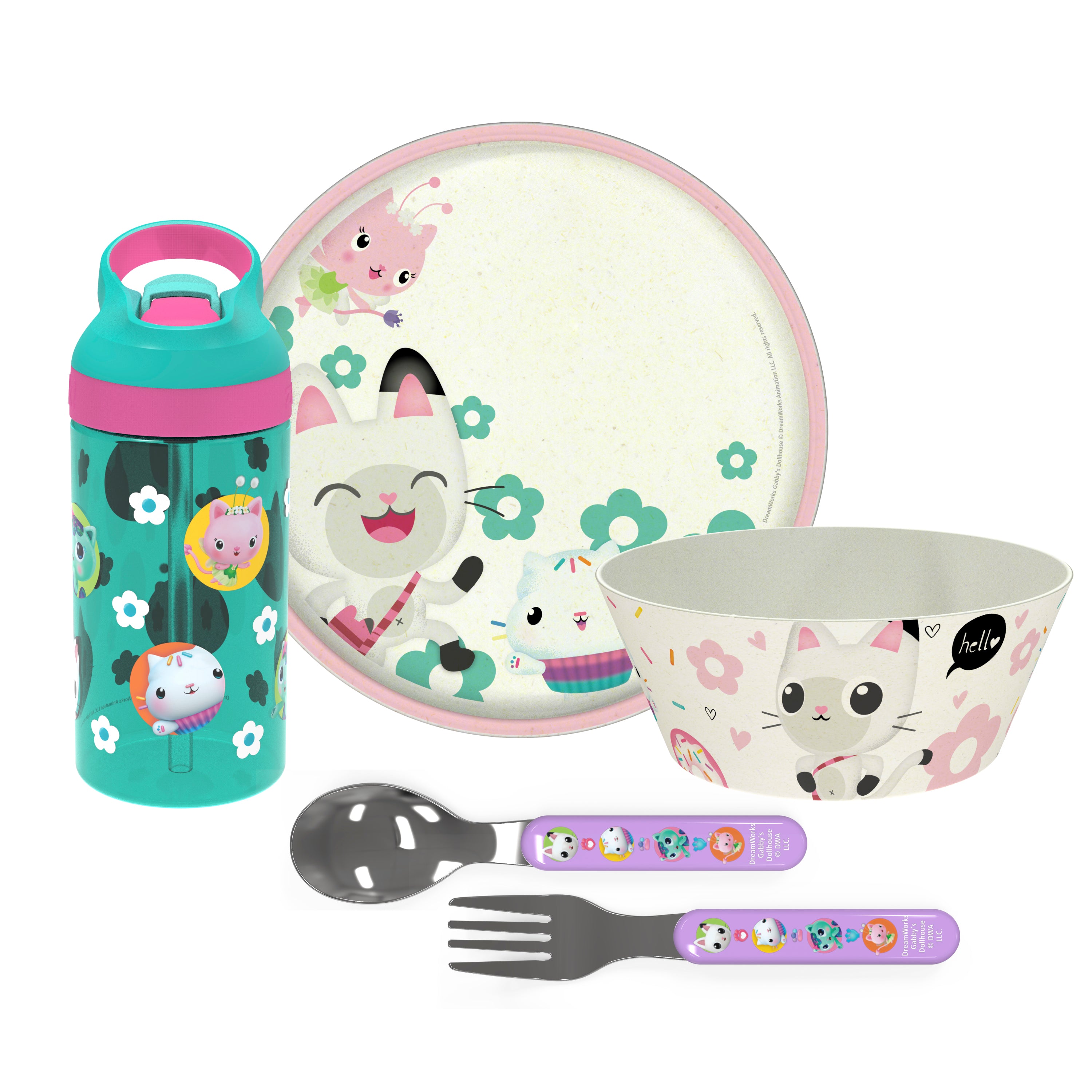 Mealtime Embossed 3 Piece Set with Tumbler