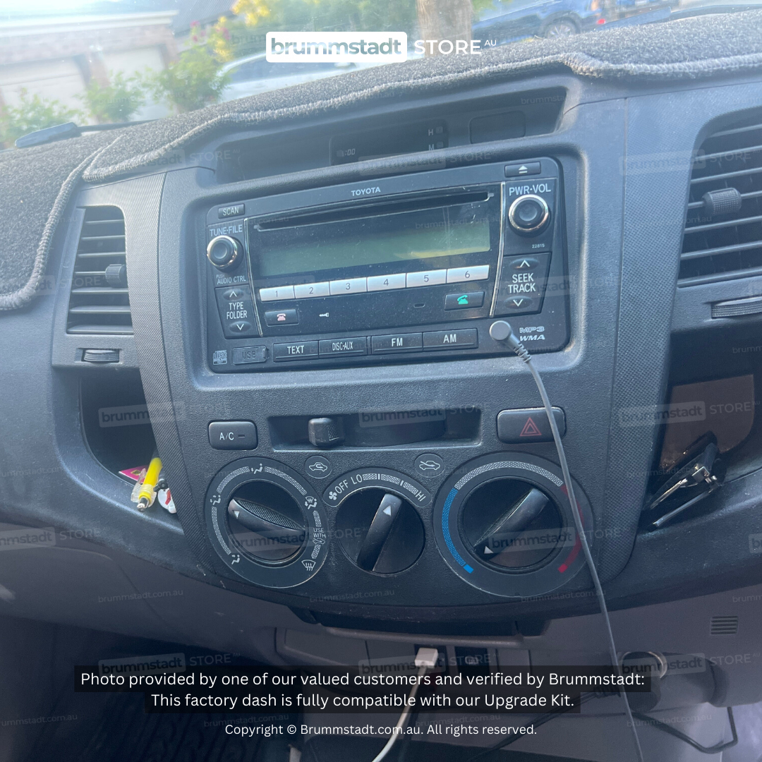 Toyota Hilux 2005-2014 - Premium Head Unit Upgrade Kit: Radio Infotain ...