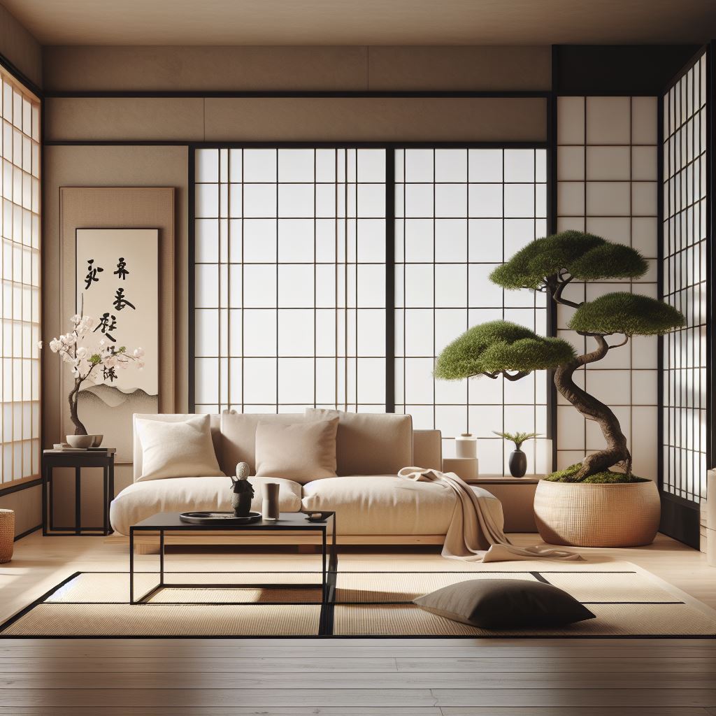 Japandi living room