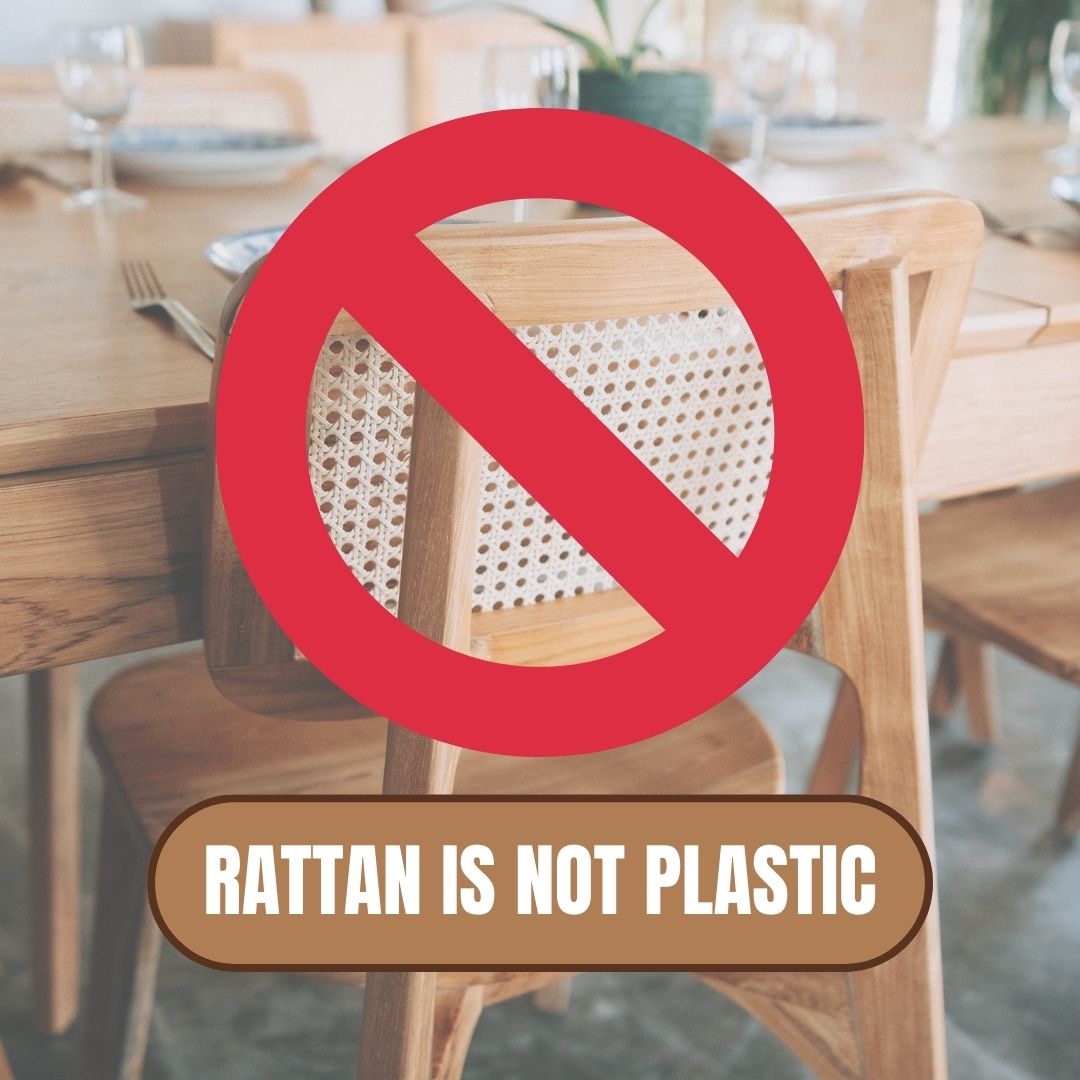 Dispelling the belief that rattan furniture is made of plastic