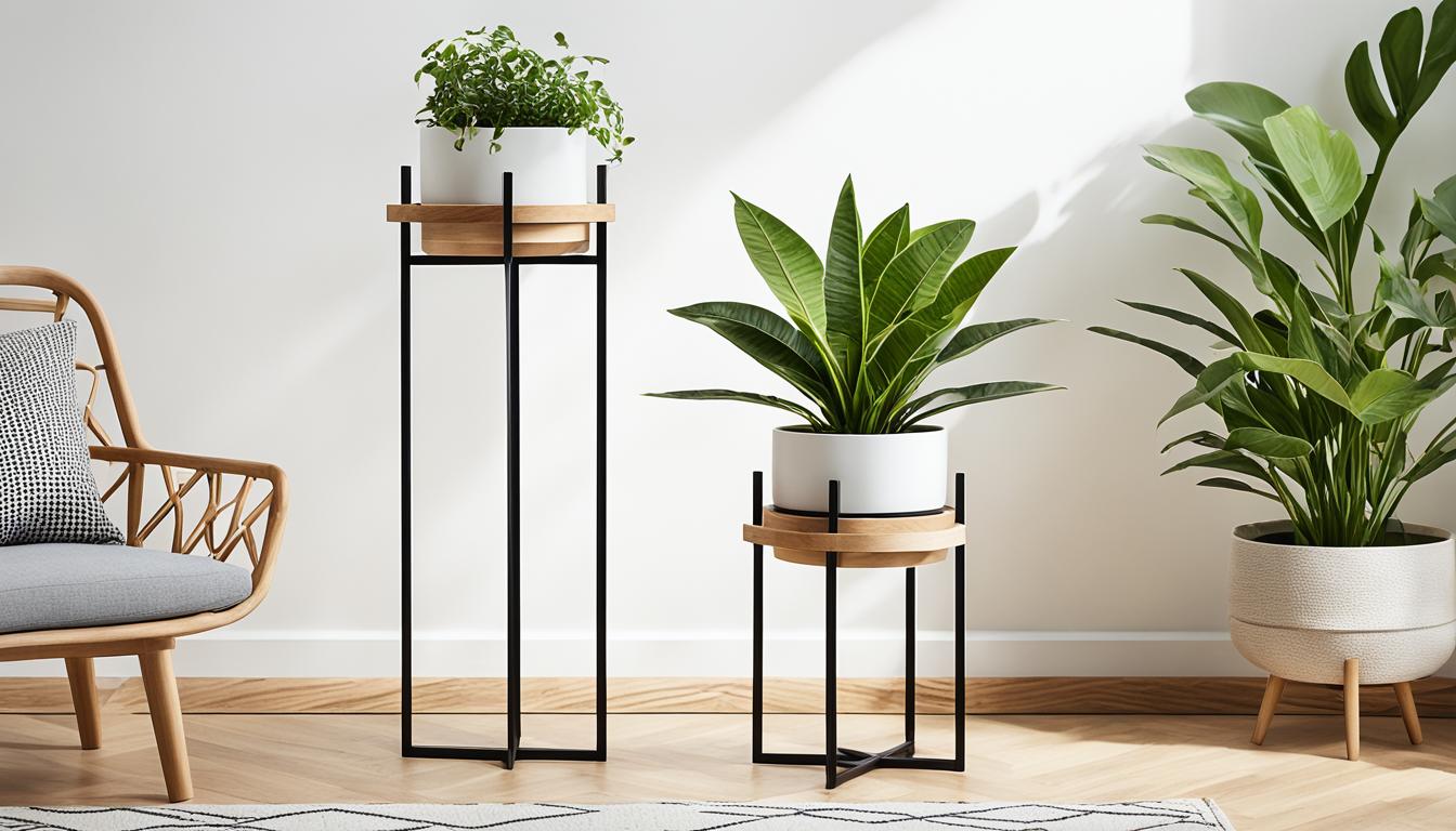 Japandi plant stand ideas 2