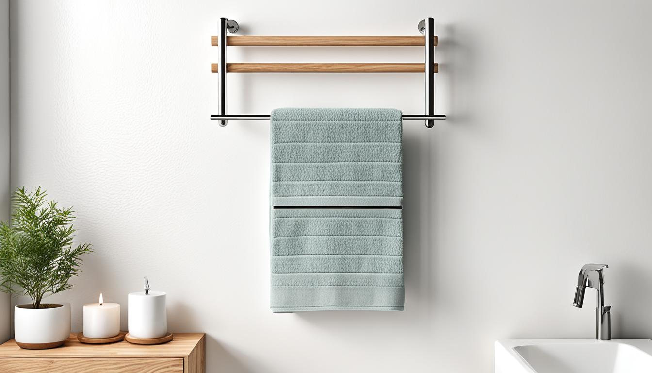 Scandinavian towel rack