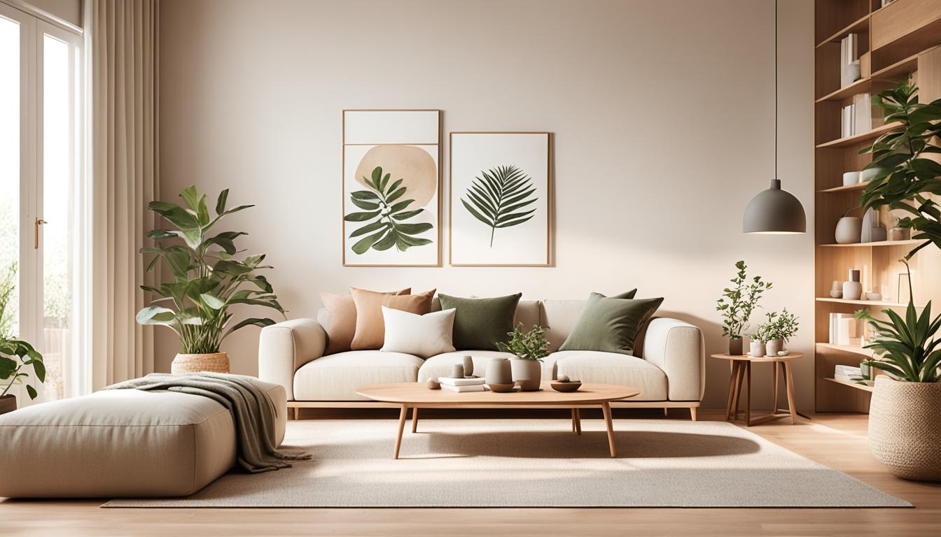 Serene Japandi-inspired living room