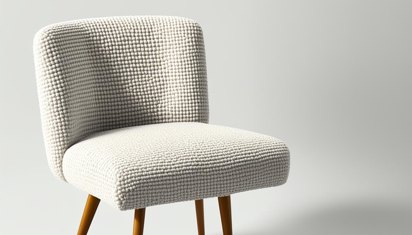 boucle fabric chair