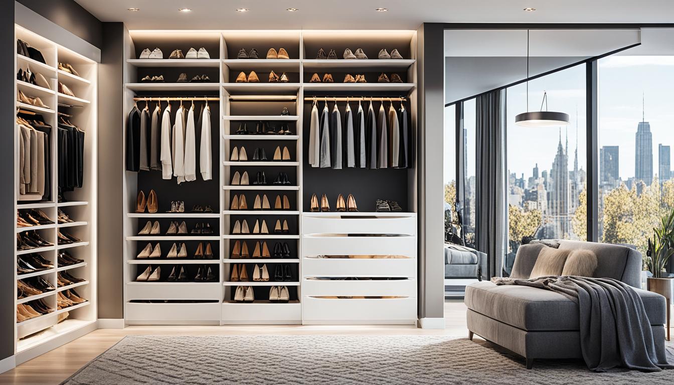 clutter-free shoe storage