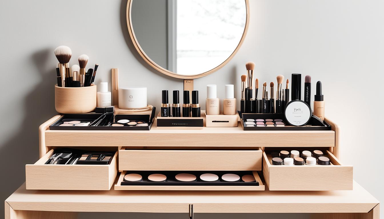 compact makeup station