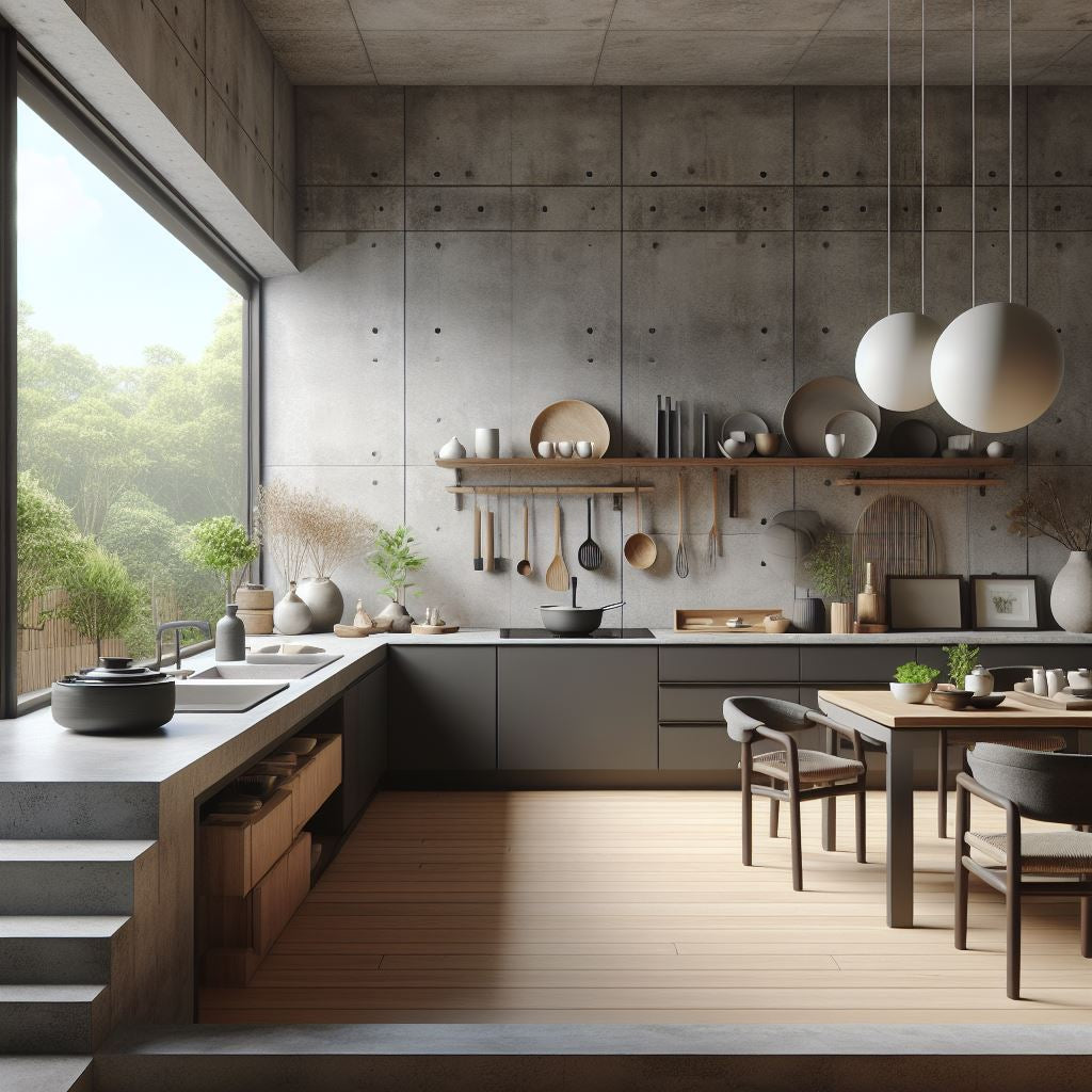 brutalism kitchen