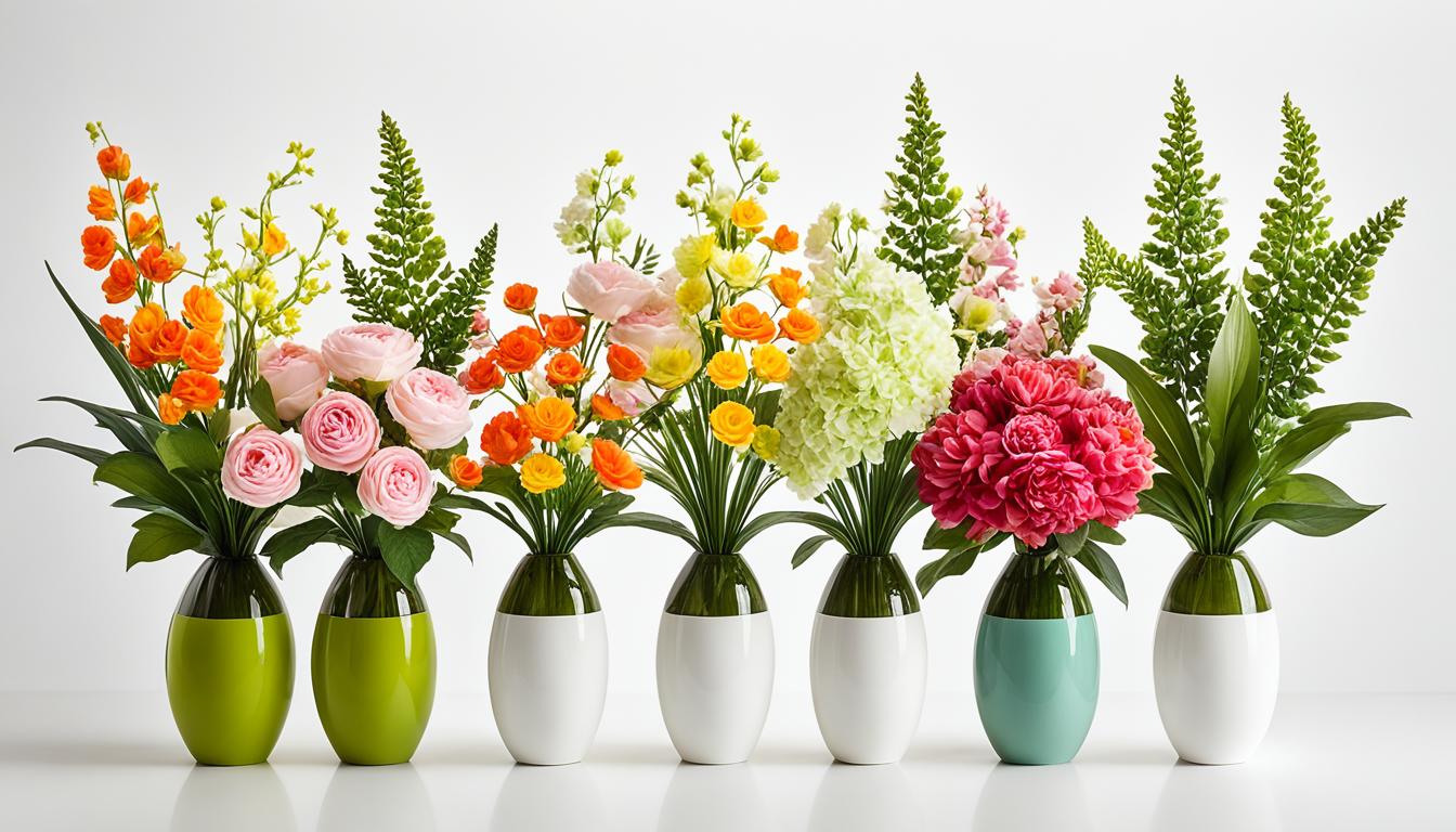 flowering artificial houseplants