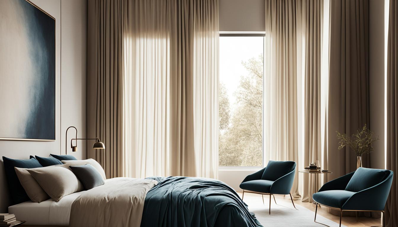 high-hung curtains and drapes