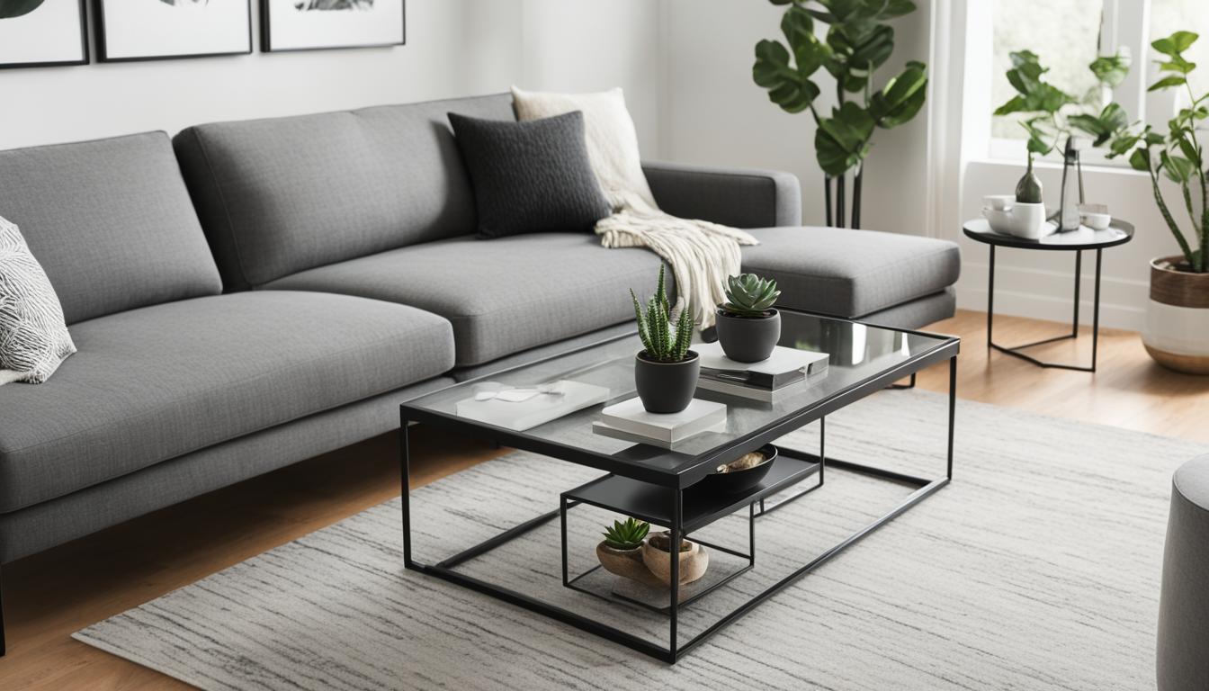 how big should your coffee table be compared to your couch