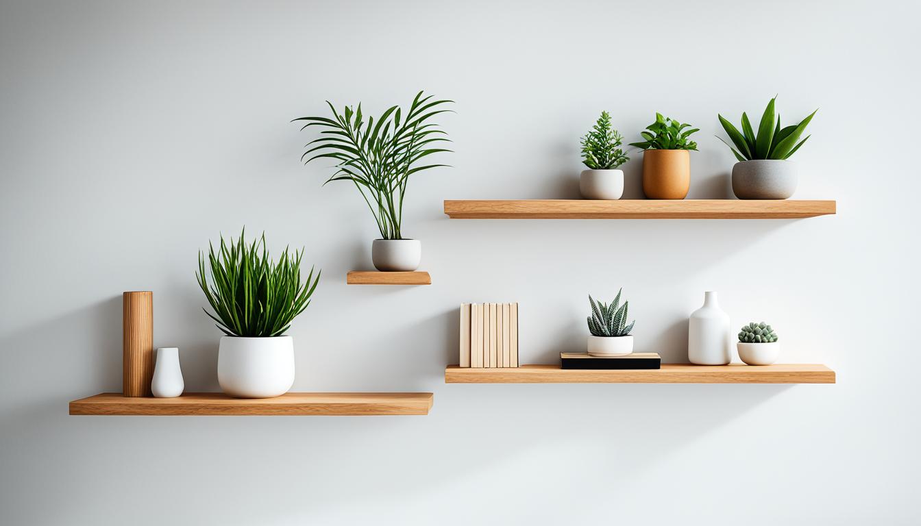 japandi floating shelves ideas