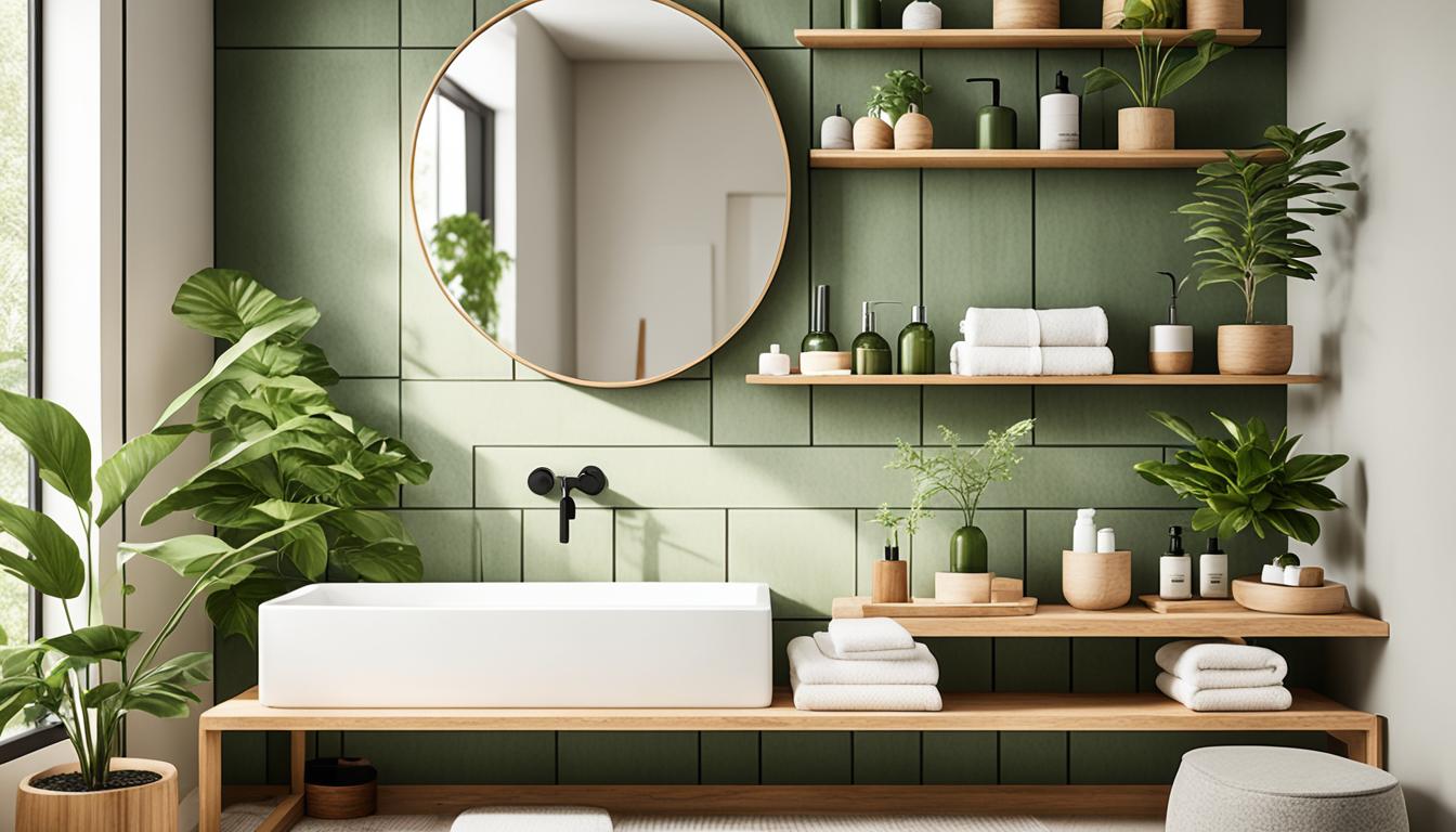 japandi green bathroom ideas