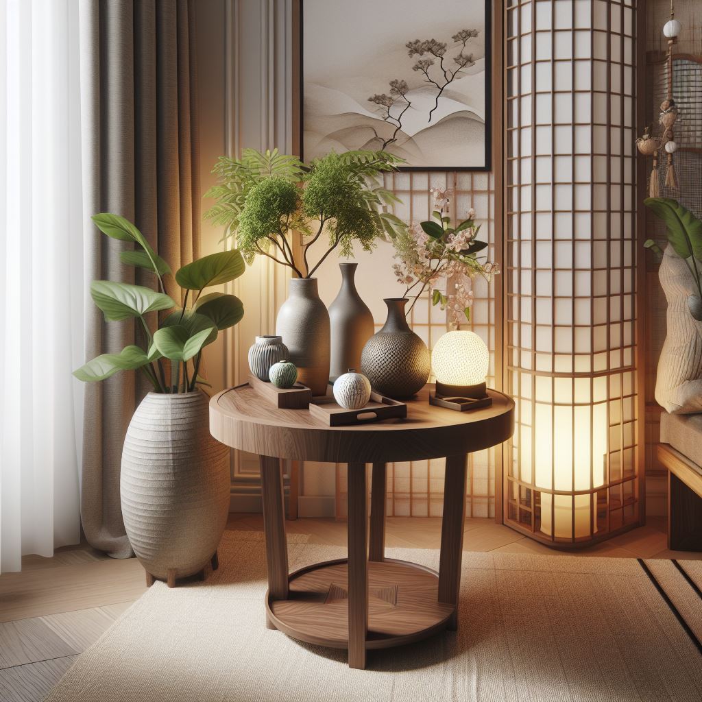 japandi side table decor