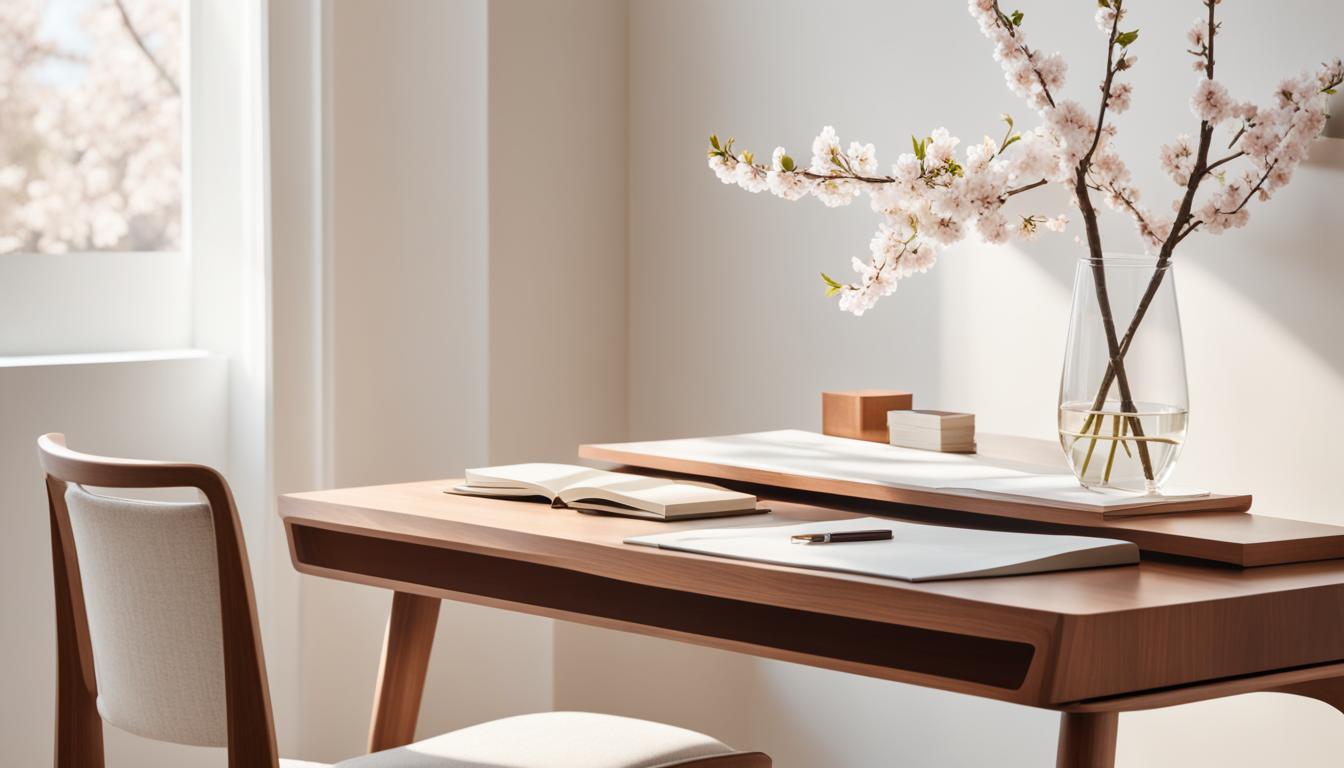 japandi writing desk ideas