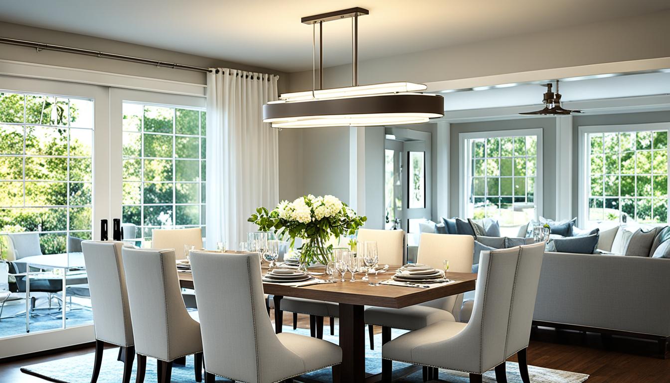 lighting over dining table