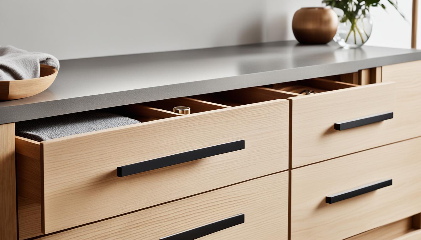 minimalist drawer pulls