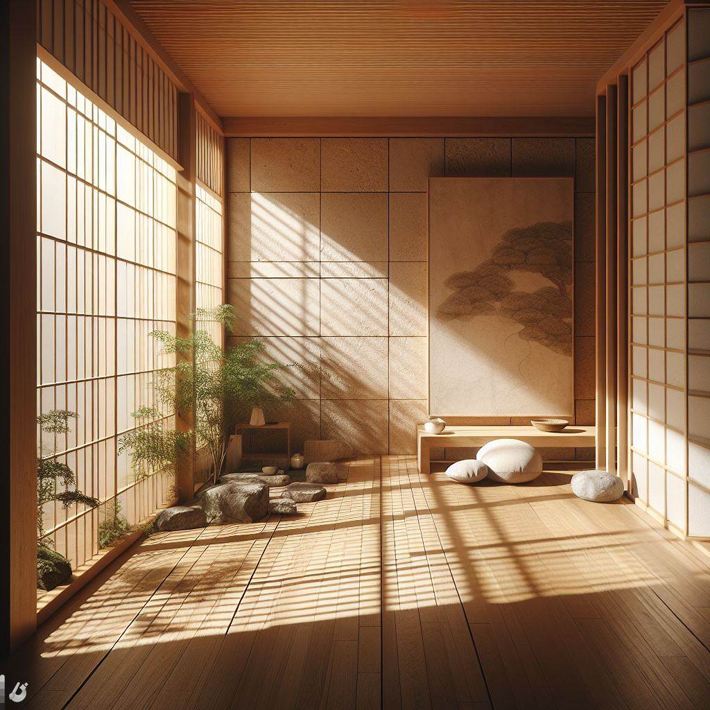 natural light in japandi spaces