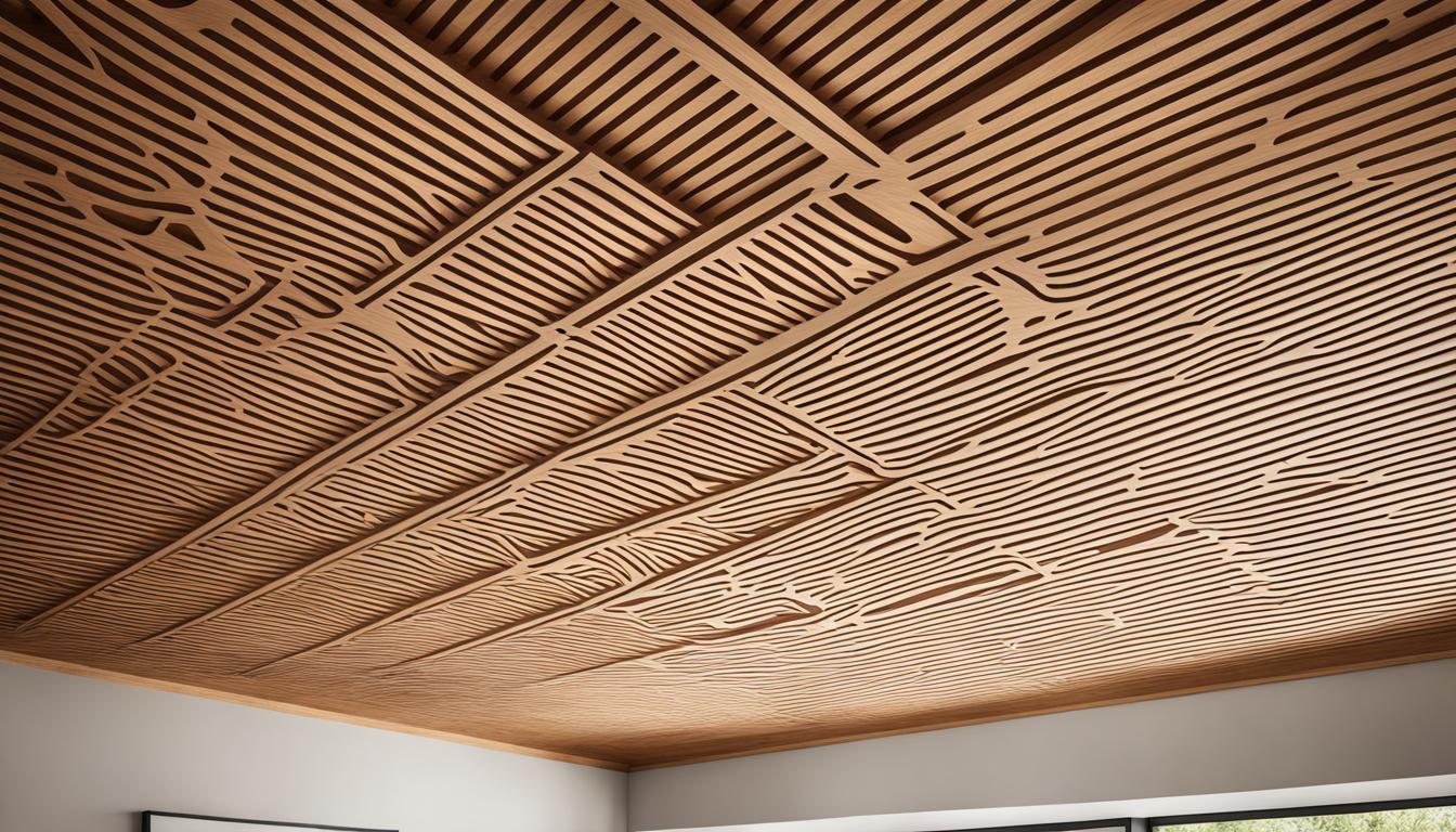 organic shapes in ceiling design