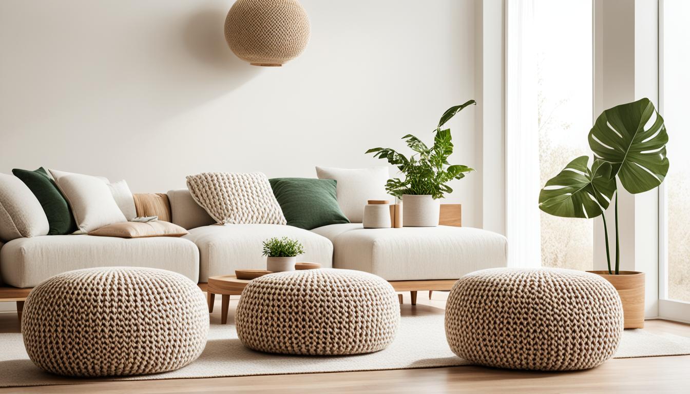 poufs in modern decor